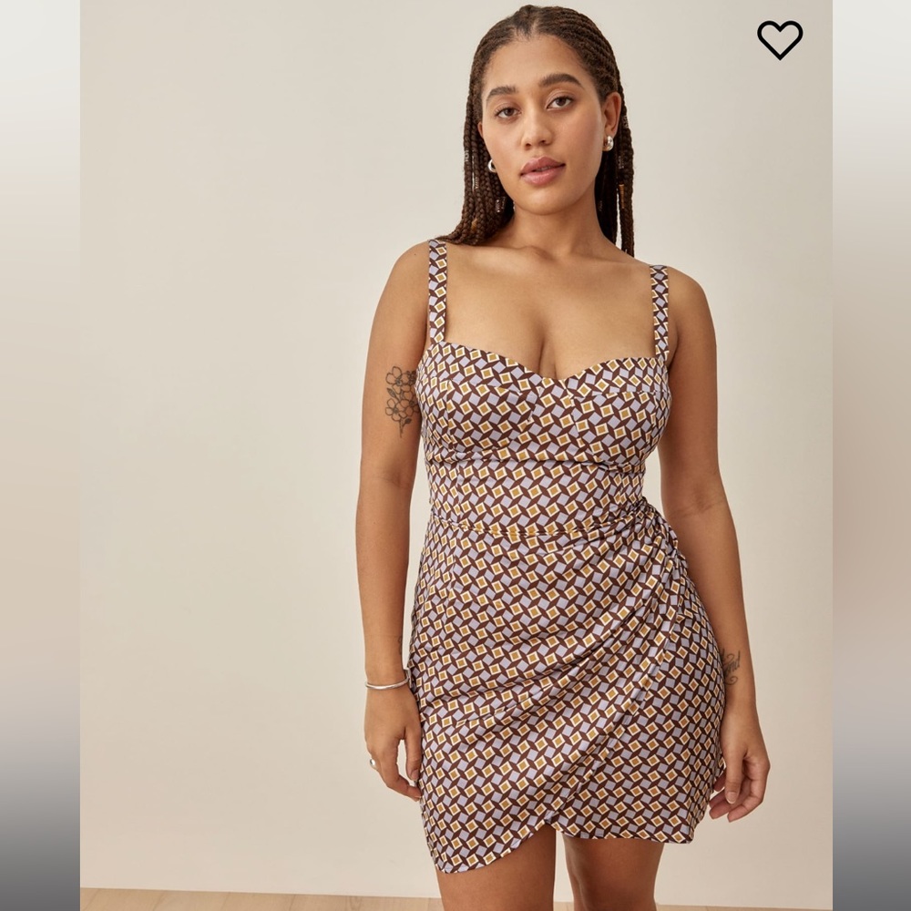 Reformation Fonda Silk Dress New With Tags